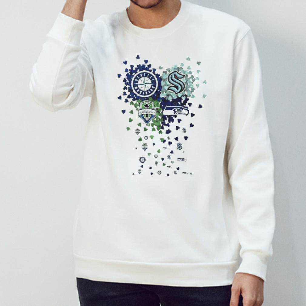 Heart Seattle Sports Teams Logo Shirt