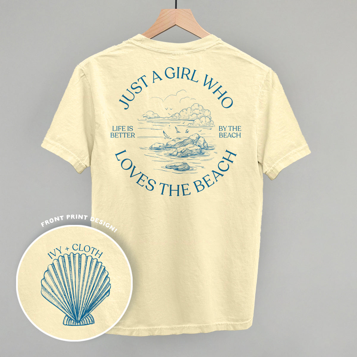 Just A Girl Who Loves The Beach (Back Print)