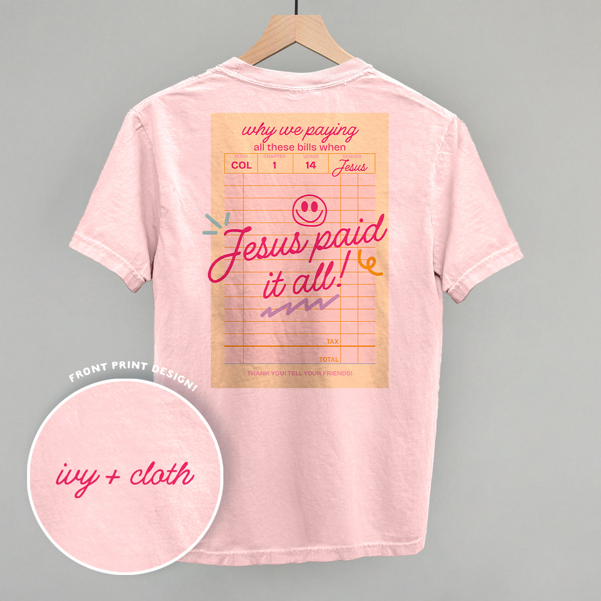 Jesus Paid It All (Back Print)