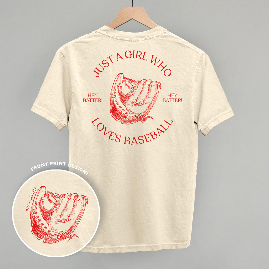 Just A Girl Who Loves Baseball (Back Print)
