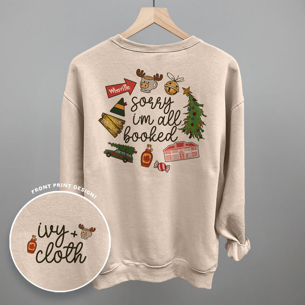 Sorry I'm All Booked Christmas Movies (Back Print)