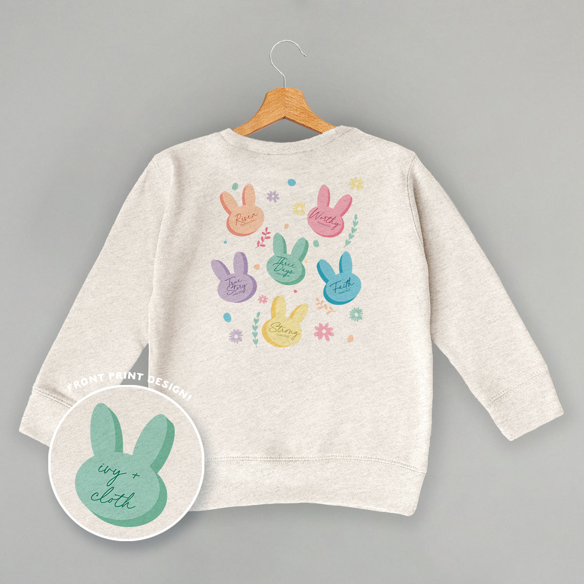 Pastel Bunny Bible Verses (Kids Back Print)