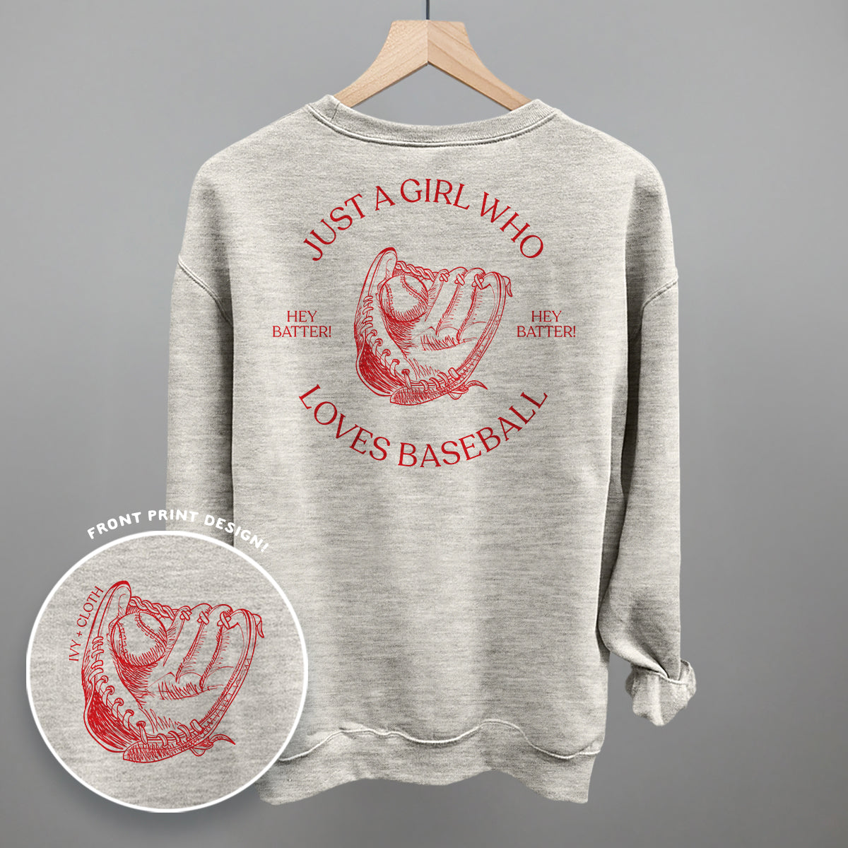 Just A Girl Who Loves Baseball (Back Print)