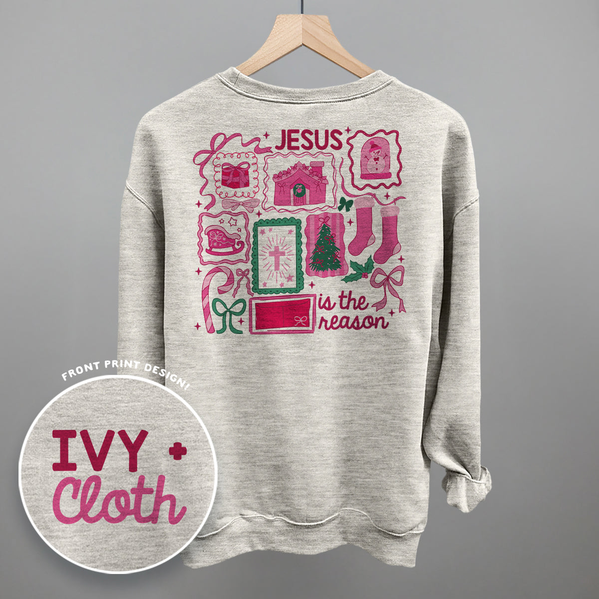 Jesus Is The Reason Pink Doodles (Back Print)
