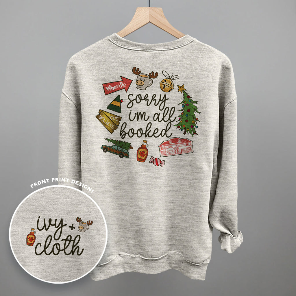 Sorry I'm All Booked Christmas Movies (Back Print)