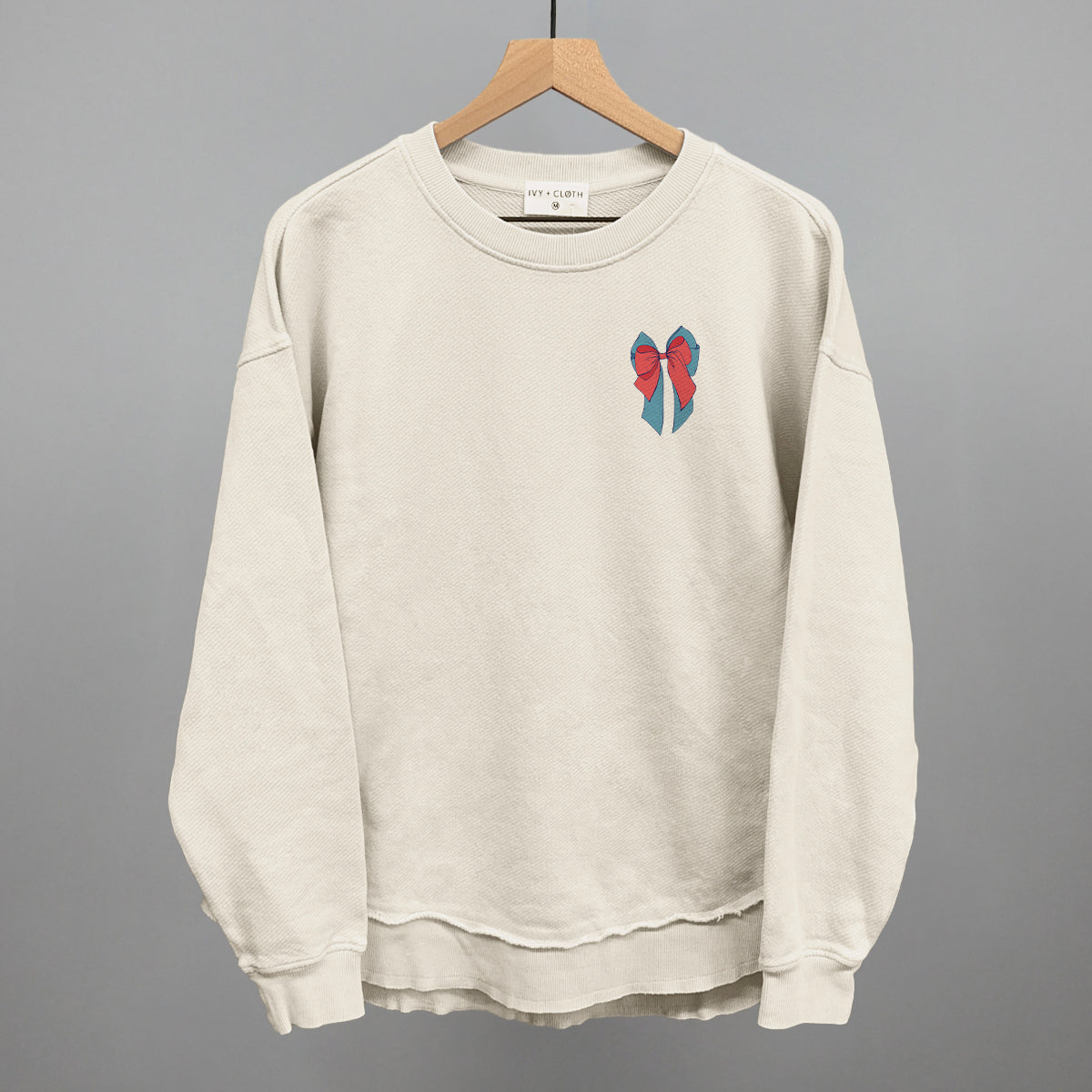 Red & Blue Layered Bow (Left Chest)