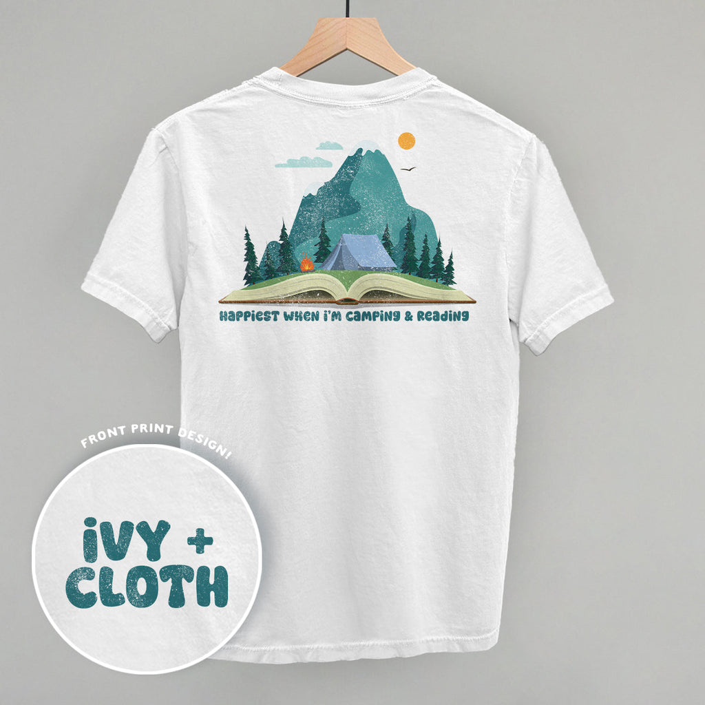 Happiest When I'm Camping & Reading (Back Print)