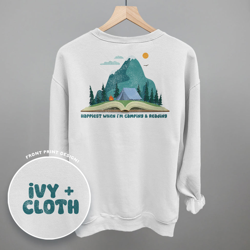Happiest When I'm Camping & Reading (Back Print)