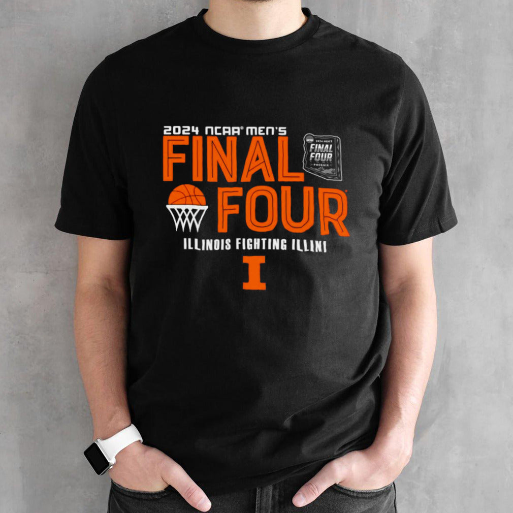 Illinois Fighting Illini 2024 NCAA Menâ€™s Basketball March Madness Final Four shirt