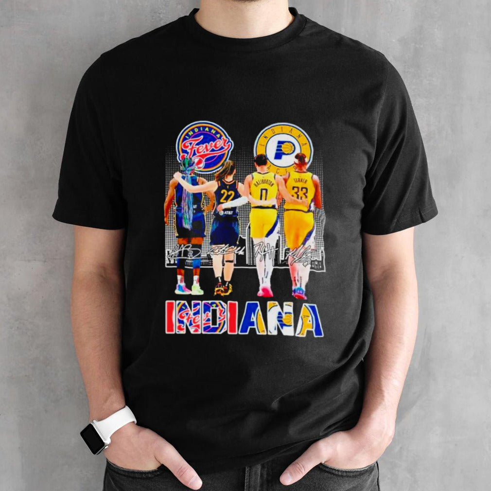 Indiana Pacers Mensâ€™s Team Indiana Fever womensâ€™s team basketball fan shirts