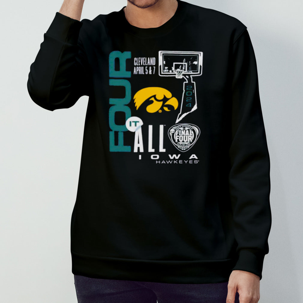 Iowa Hawkeyes 2024 womensâ€™s basketball final four it all shirts