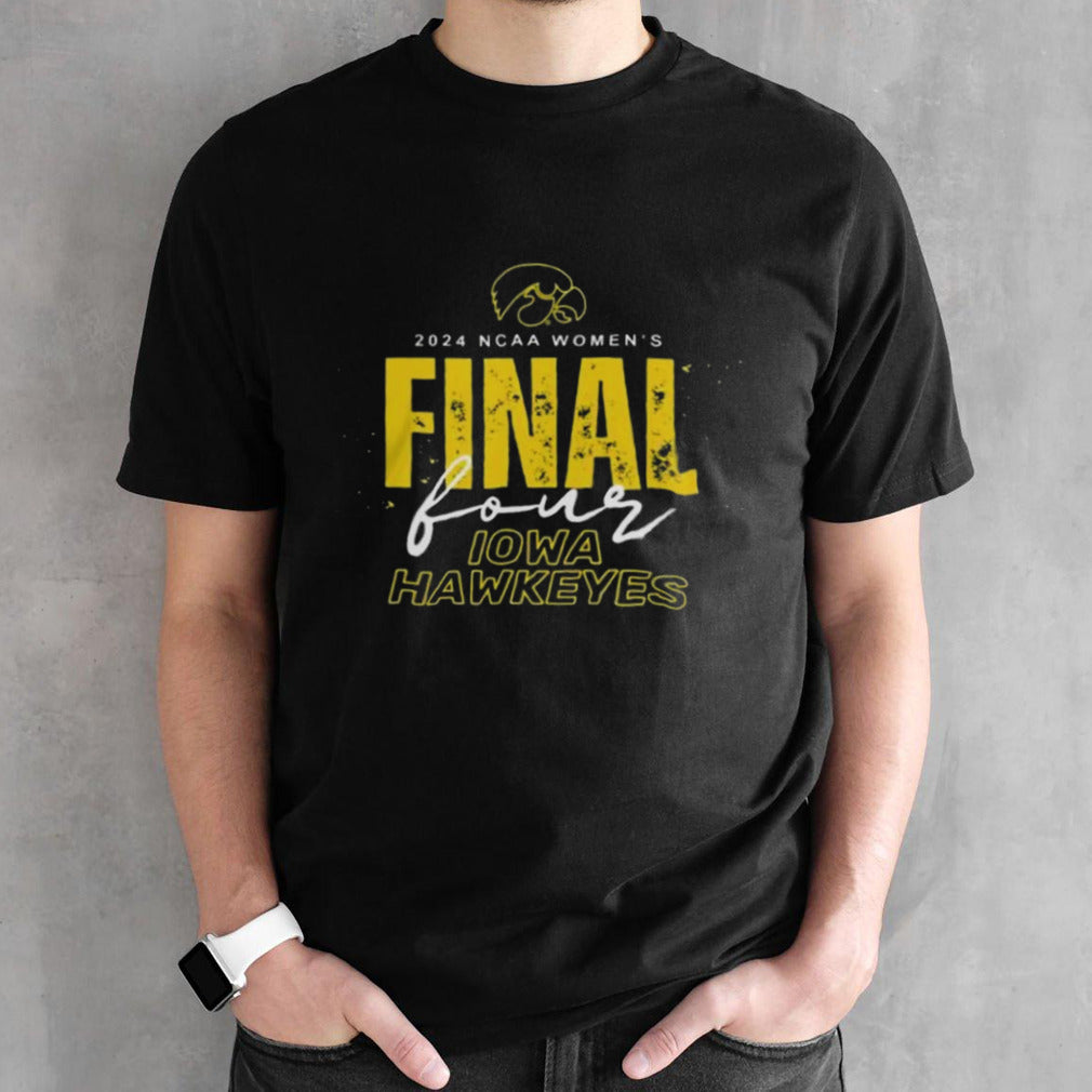 Iowa Hawkeyes Final Four 2024 Ncaa Womensâ€™s Basketball Black Shirts
