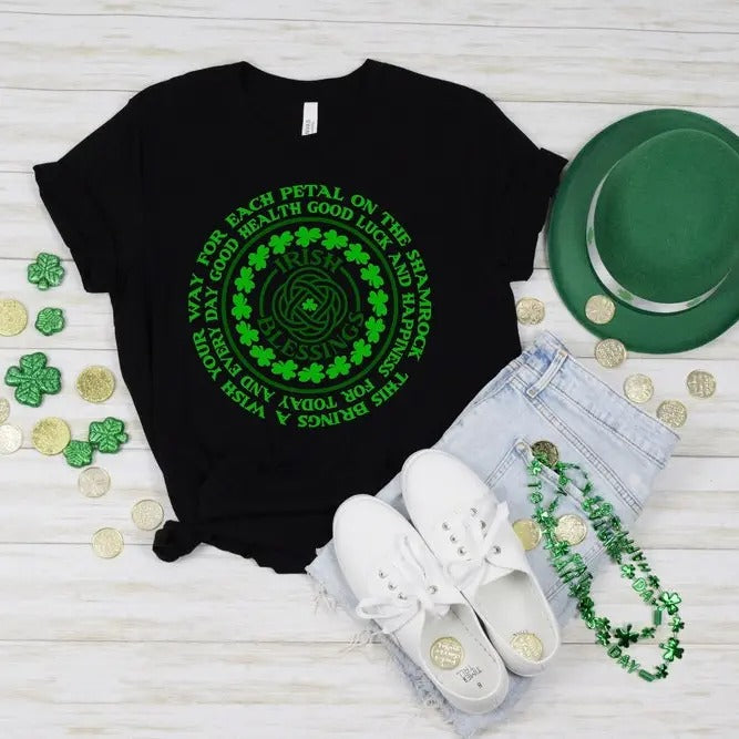 Irish Blessing Tshirt, Quote Patrick's Day Shirt, Irish Happiness TShirt, St Patrick's Day Shirt, St Patrick's Day, Irish T-Shirt Top