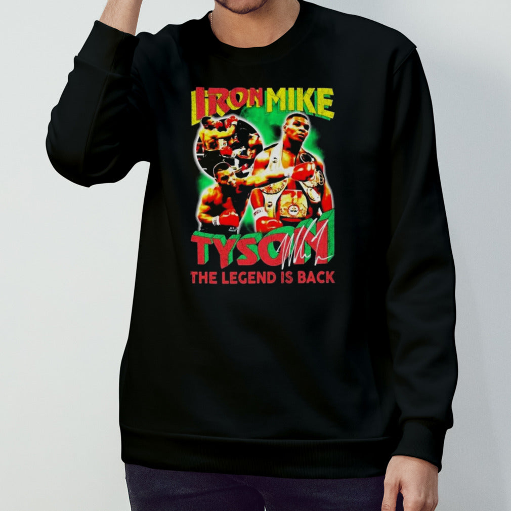 Iron Mike Tyson The Legend Is Back Signature T-shirts