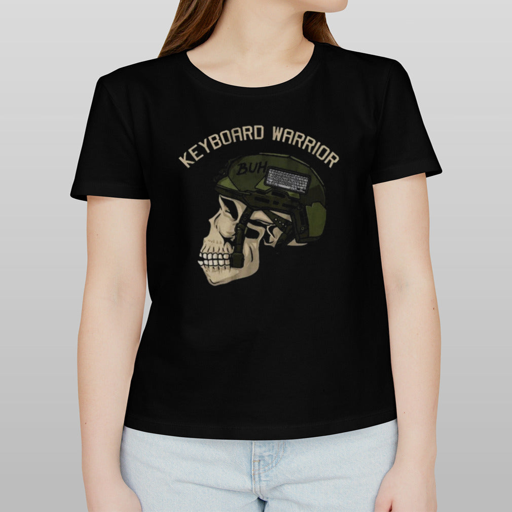Keyboard Warrior Skull T-shirt