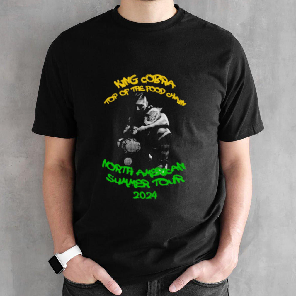 King Cobra top op the pood chain north American summer tour 2024 shirt