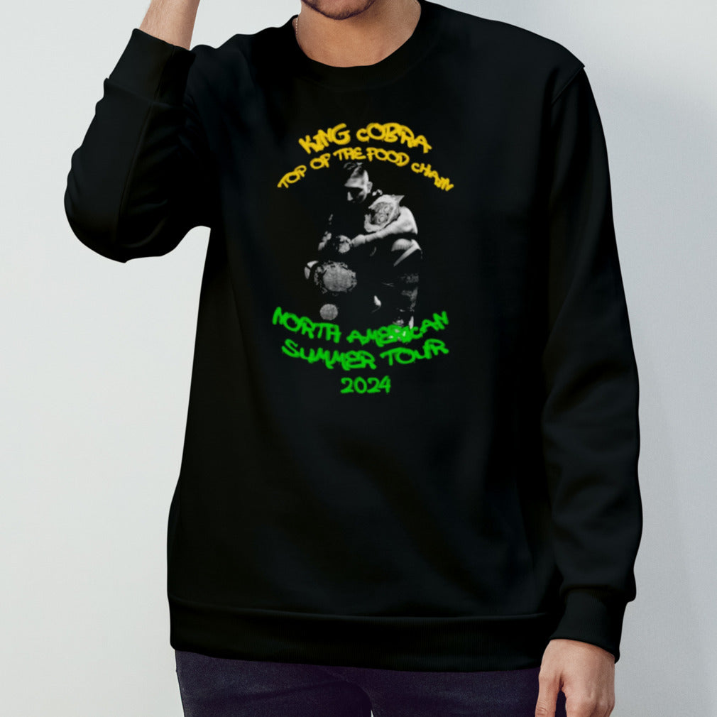 King Cobra top op the pood chain north American summer tour 2024 shirt