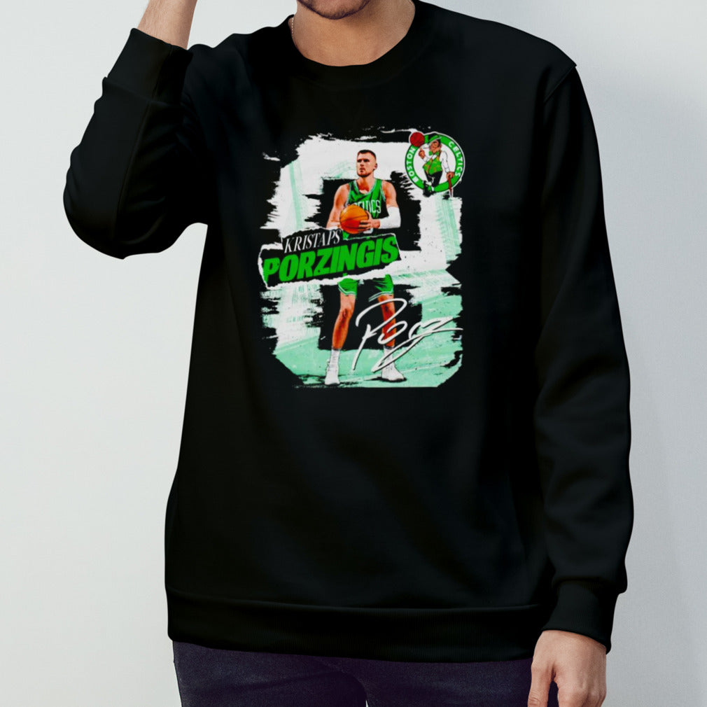 Kristaps Porzingis Boston Celtics rough shirt