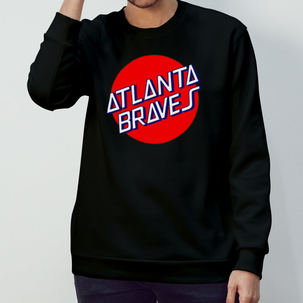 Matt Olson wearing Santa Cruz Skateboards Atlanta Braves shirts