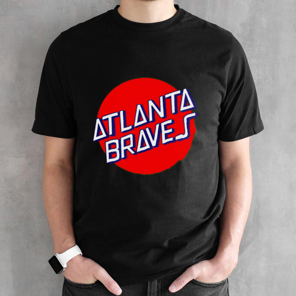 Matt Olson wearing Santa Cruz Skateboards Atlanta Braves shirts