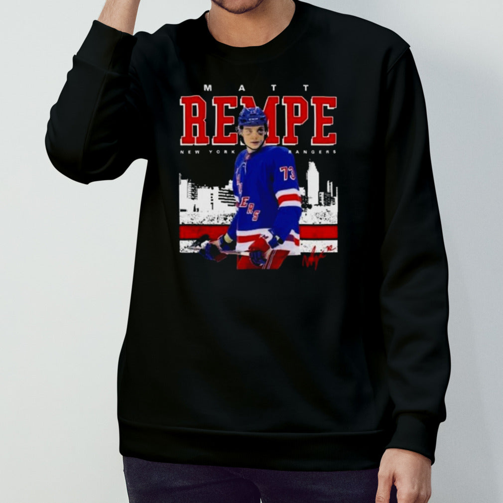 Matt Rempe New York Rangers Signature T-shirts