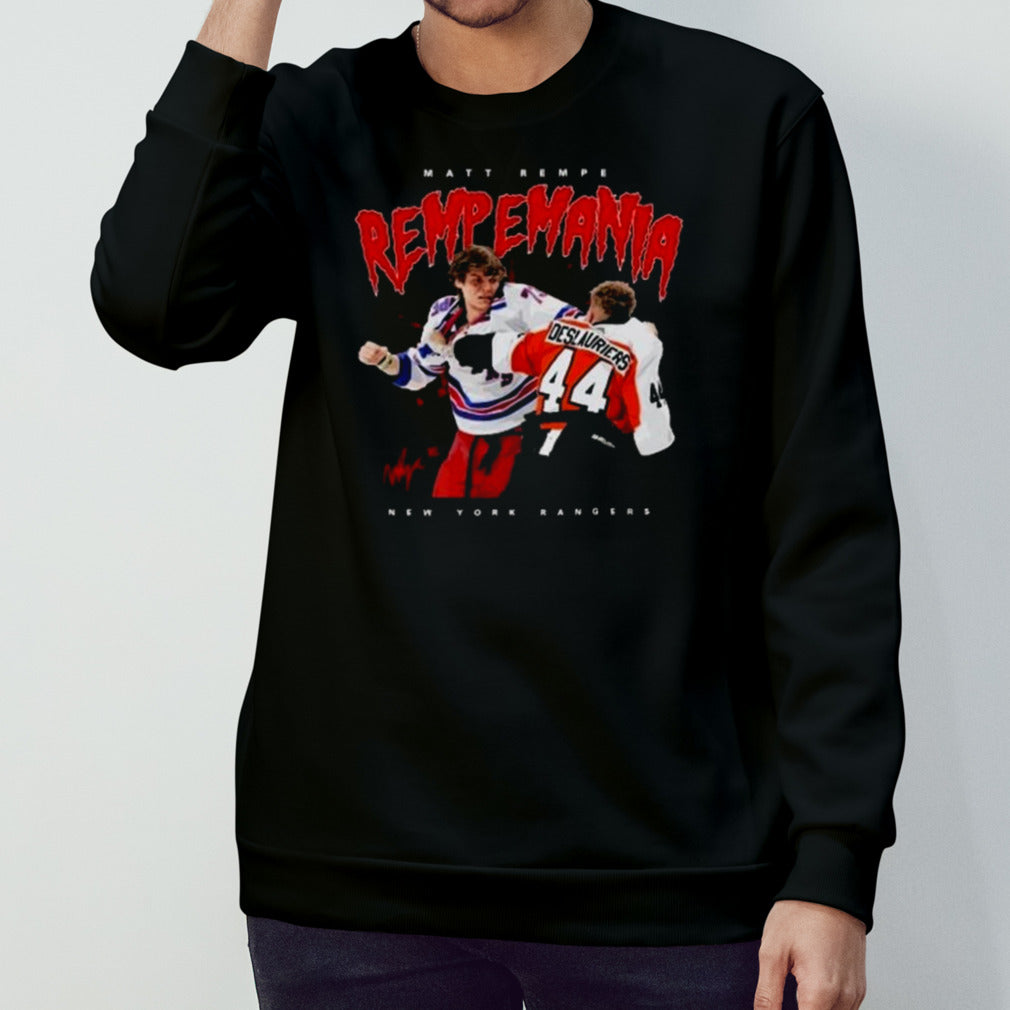 Matt Rempe Rempemania New York Rangers Signature Shirts