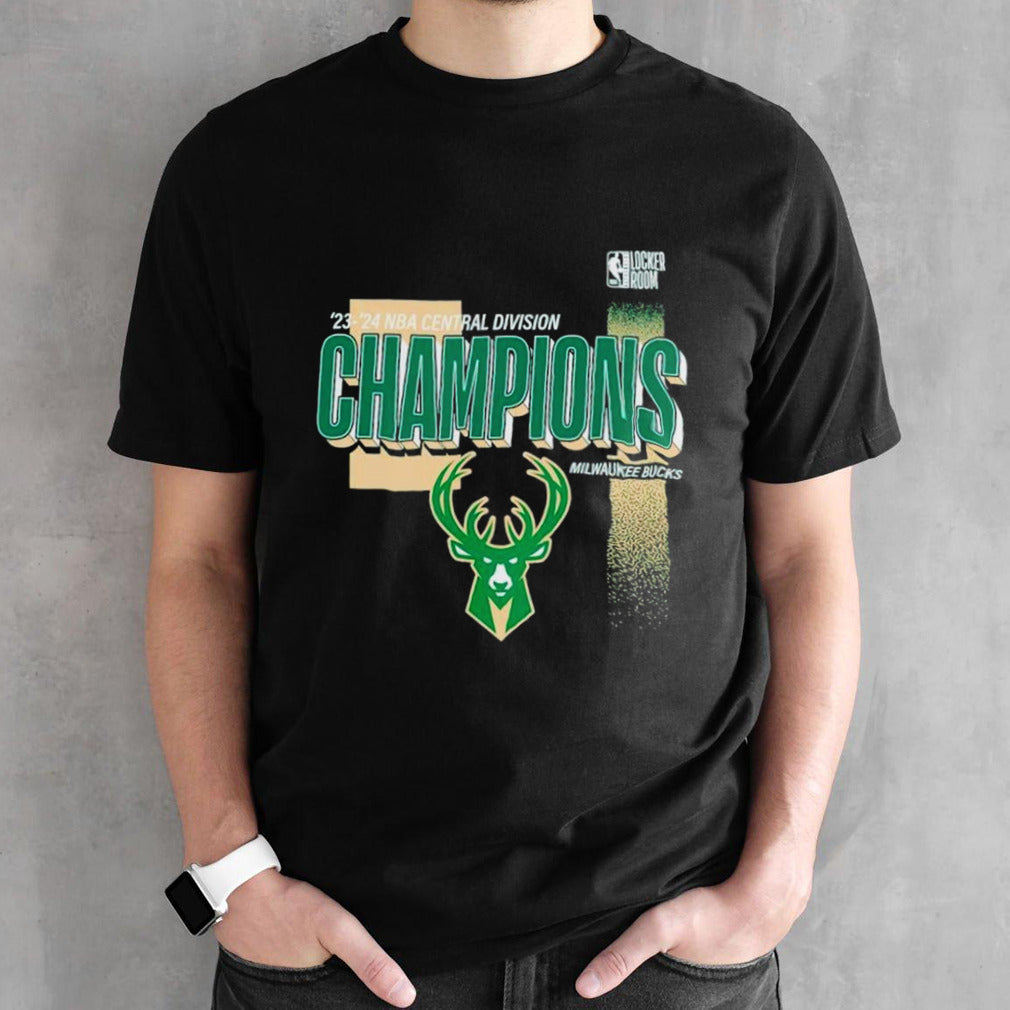 Milwaukee Bucks 2024 Central Division Champions Locker Room shirts