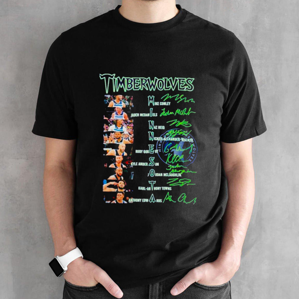 Minnesota Timberwolves Basketball All-Star line up fan shirts