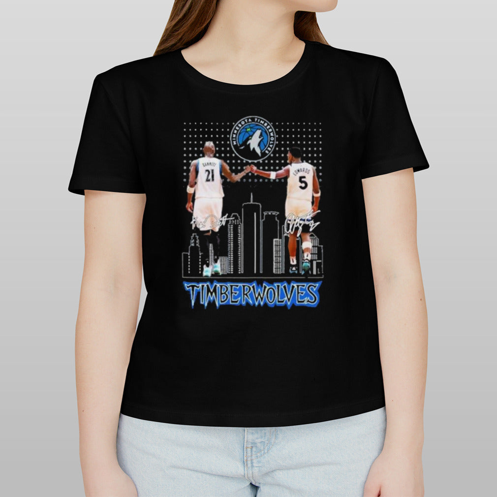 Minnesota Timberwolves Kevin Garnett And Anthony Edwards Signatures shirt