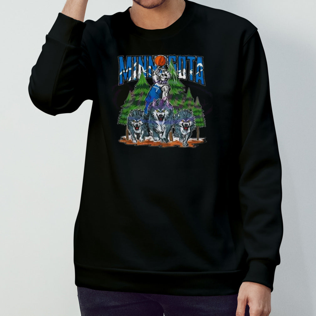 Minnesota Timberwolves Skeleton Basketball T-shirts