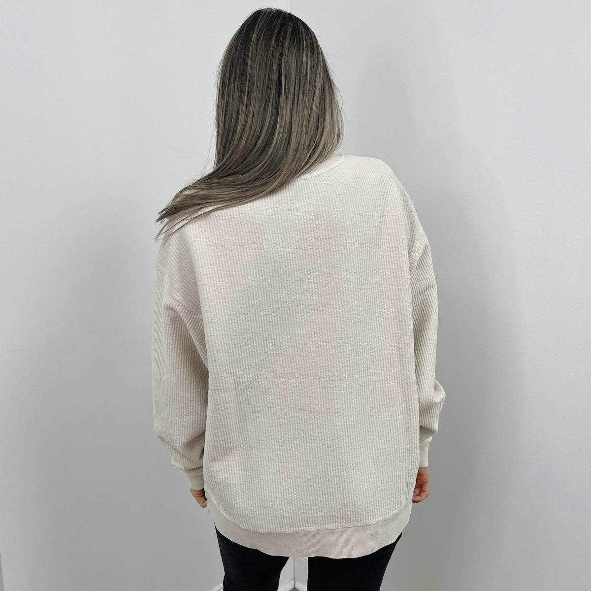 Moonbeam Oversized Corded Crew