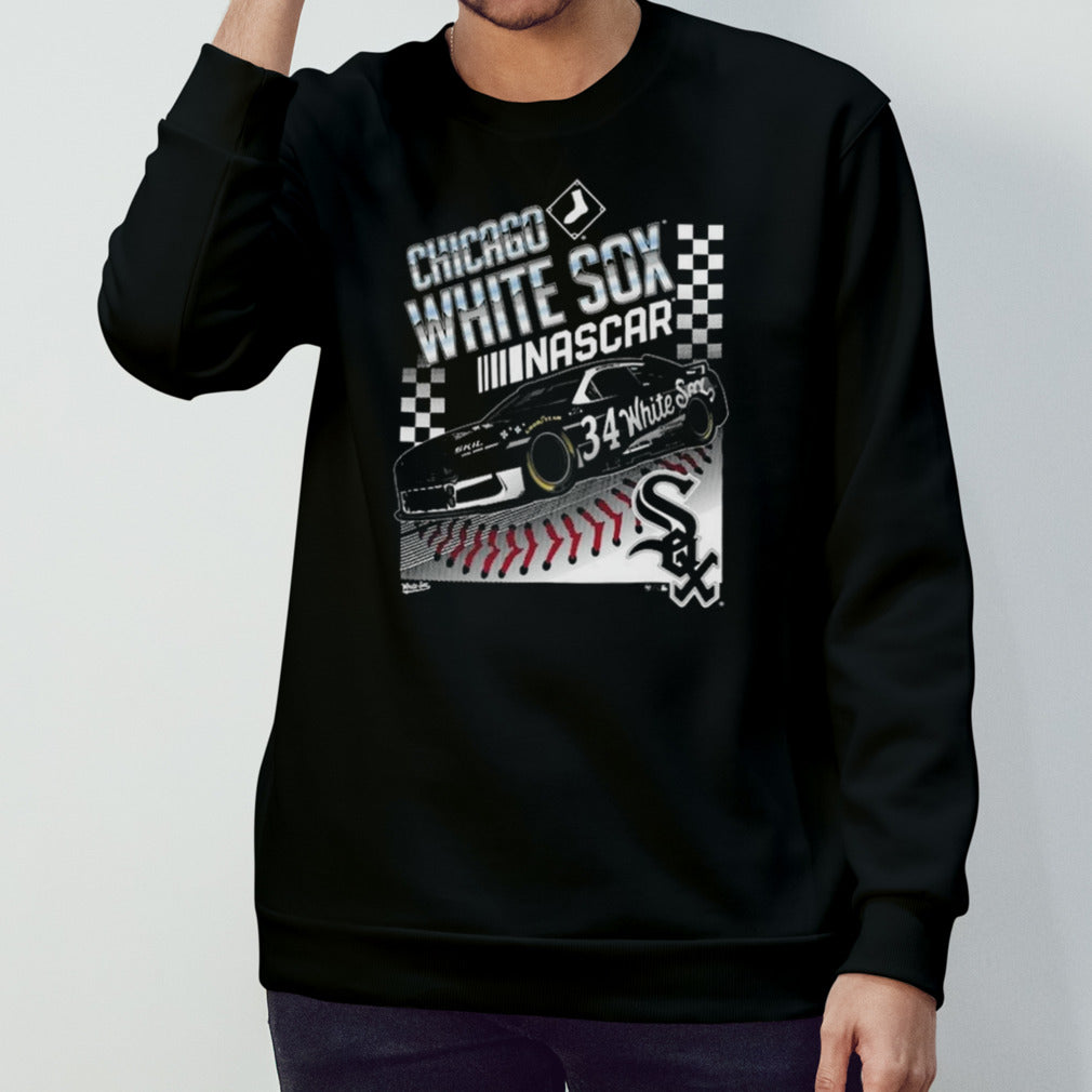 NASCAR x Chicago White Sox â€™47 Black Franklin T-shirt