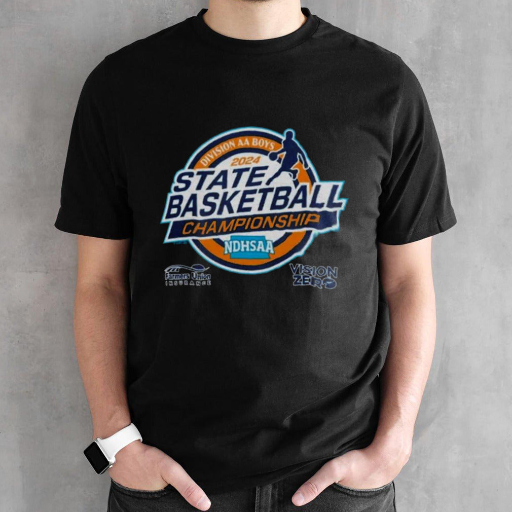 NDHSAA Merchandise 2024 NDHSAA Division AA Boys State Basketball Championship Shirts