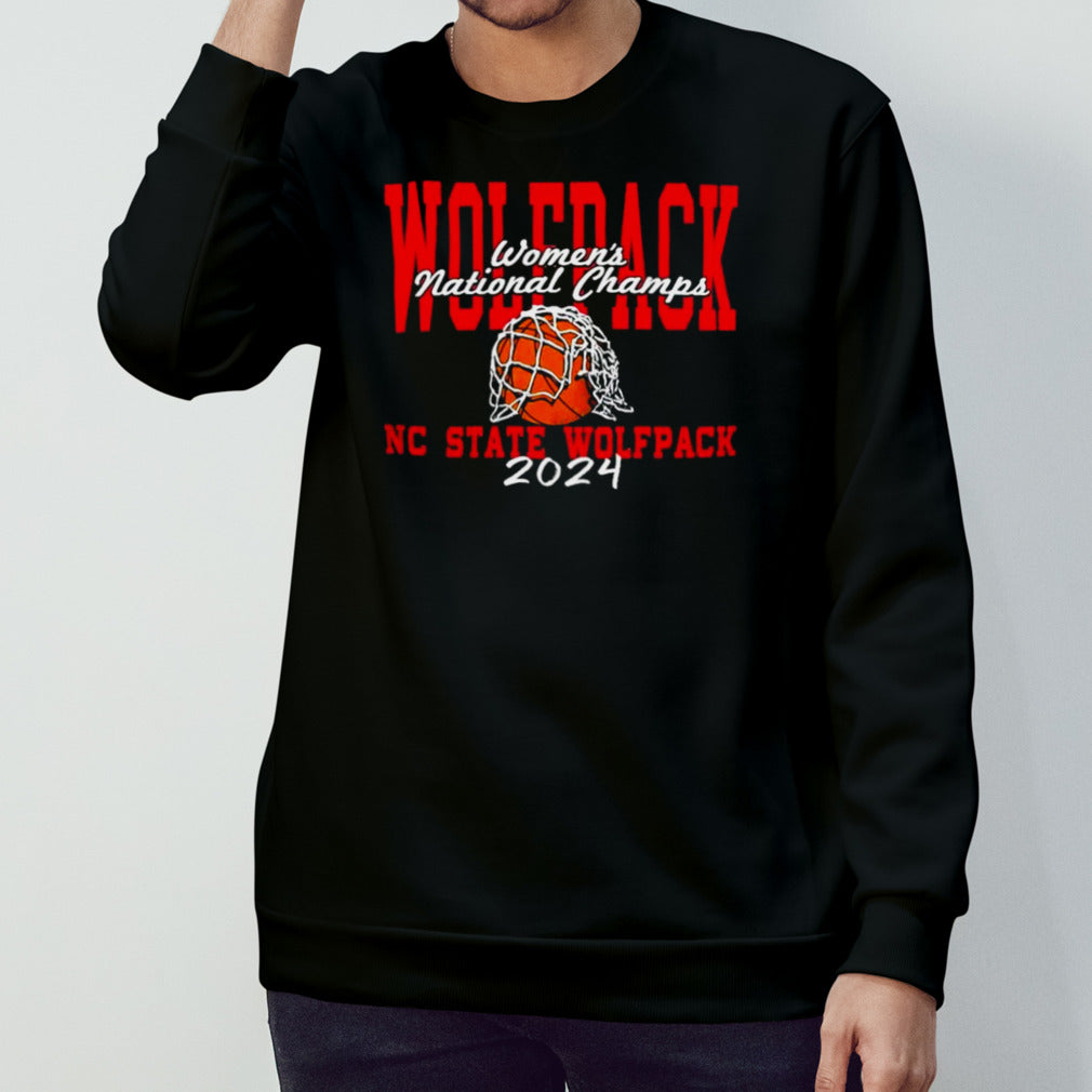 Nc State Basketball 2024 Womensâ€™s National Champs Cut The Net T-shirts