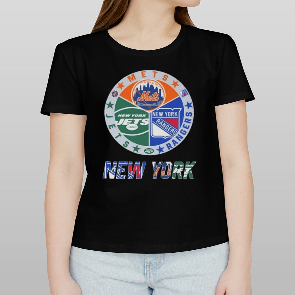 New York Mets New York Rangers New York Jets Sports City Fan Proud 2024 T-shirt