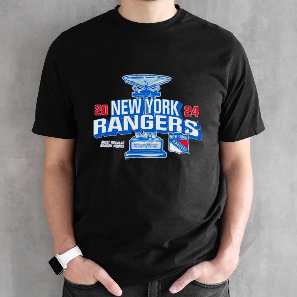 New York Rangers 2024 Most regular season points Presidents shirts