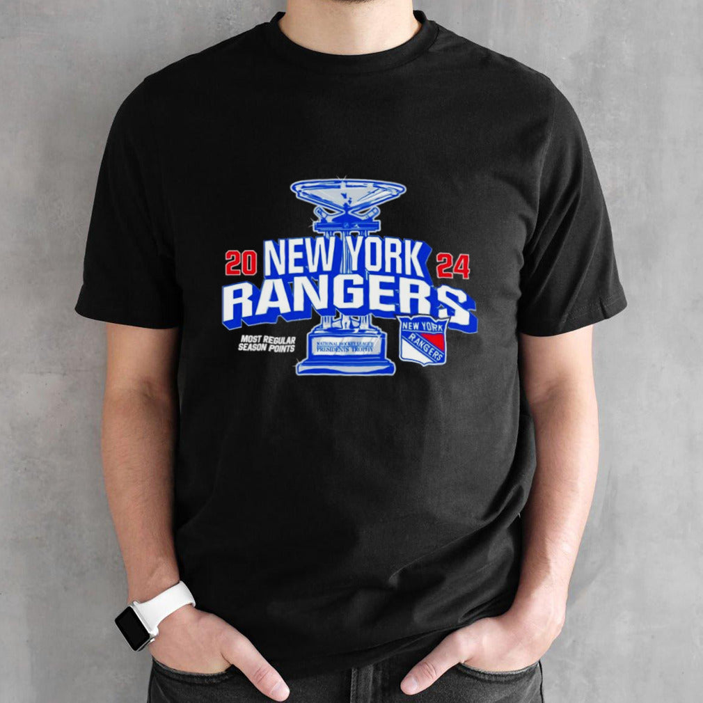New York Rangers 2024 Presidents Trophy Hockey shirts