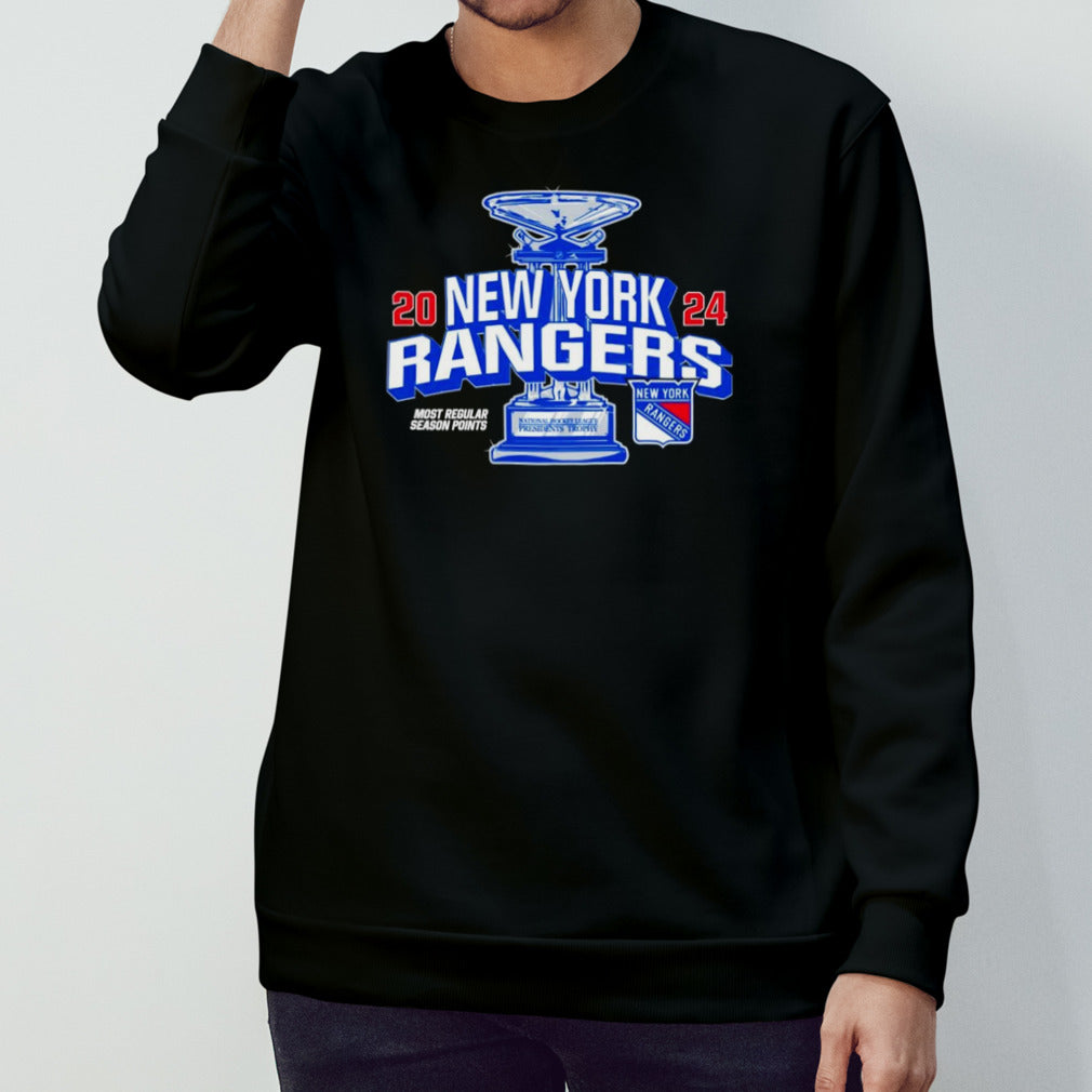 New York Rangers 2024 Presidents Trophy Hockey shirts