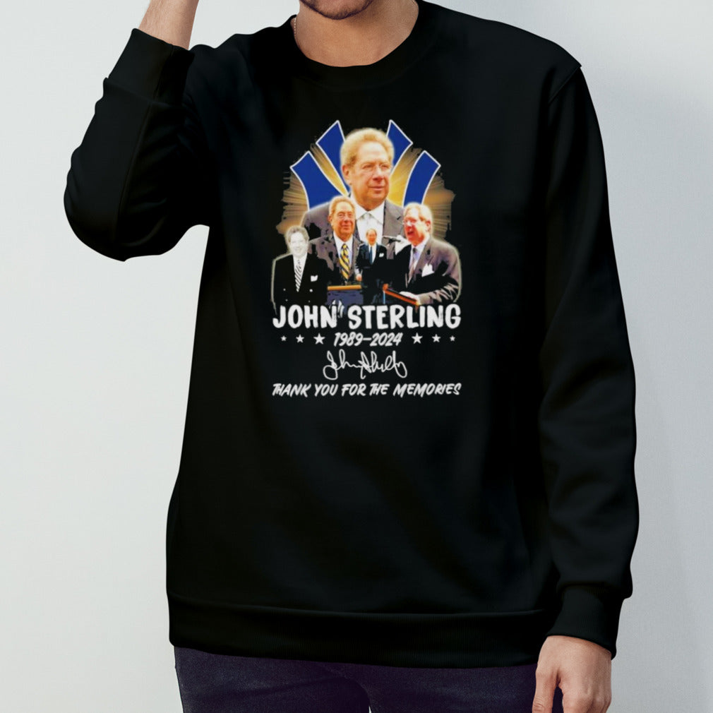 New York Yankees John Sterling 1989-2024 Thank You For The Memories T-Shirts