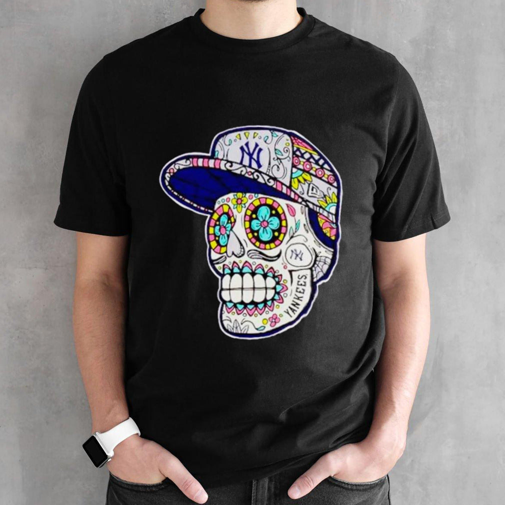 New York Yankees sugar skull shirts