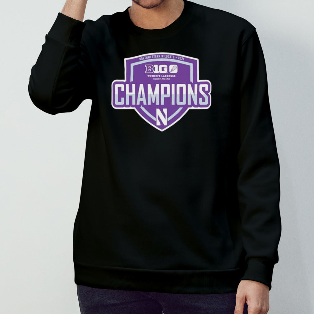 Northwestern Wildcats 2024 Big Ten Womenâ€™s Lacrosse Tournament Champions shirt