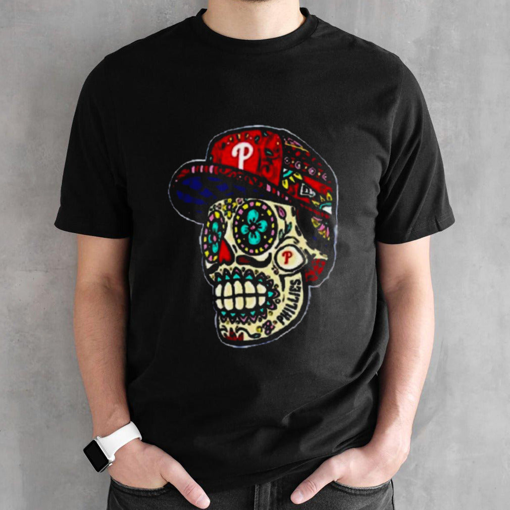 Official Philadelphia Phillies Sugar Skulls Shirt