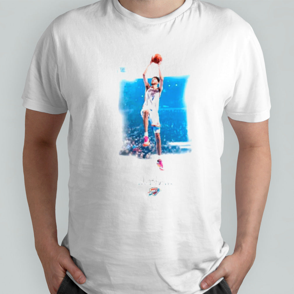 Oklahoma City Thunder Chet Holmgren player signature shirts