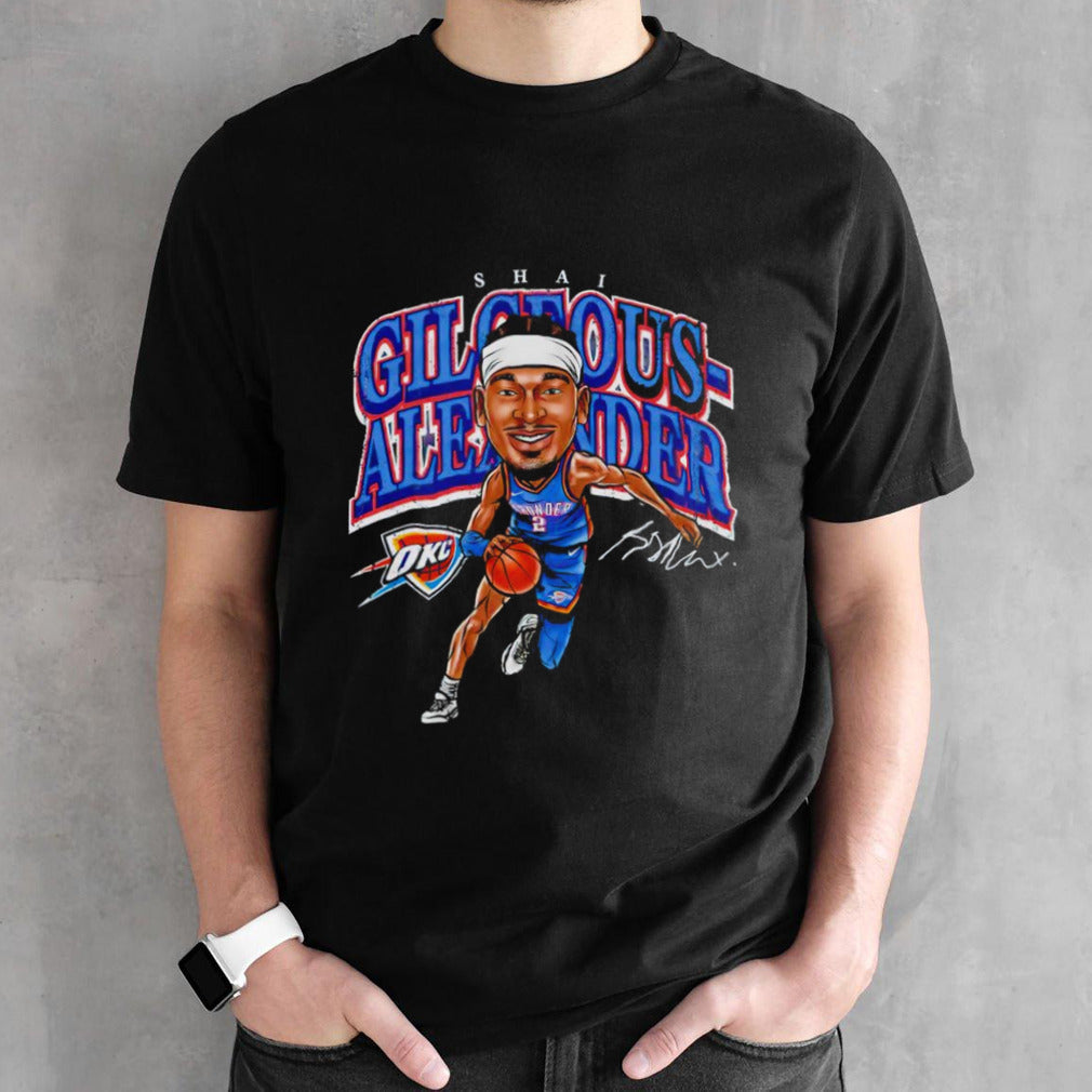 Oklahoma City Thunder Shai Gilgeous-Alexander cartoon shirt