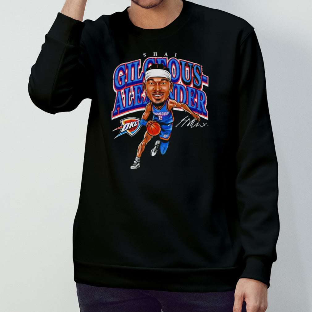 Oklahoma City Thunder Shai Gilgeous-Alexander cartoon shirt