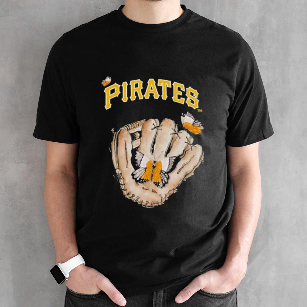 Pittsburgh Pirates Tiny Turnip Toddler Butterfly Glove T-Shirts