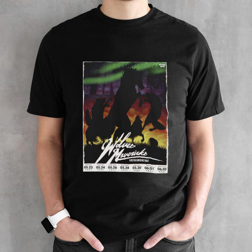 Poster Wolves Mavericks Western Conference Finals shirt