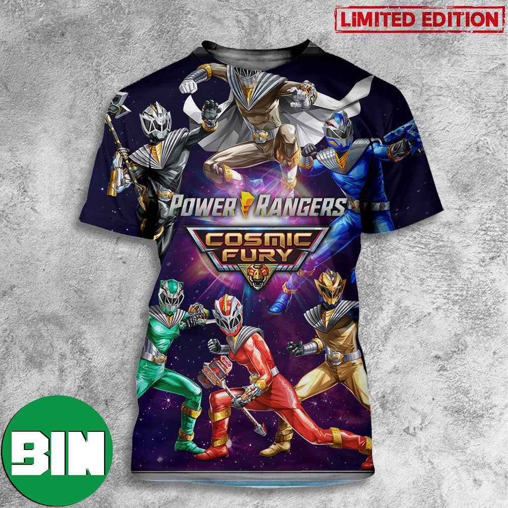 Power Rangers Cosmic Fury 3D T-Shirts