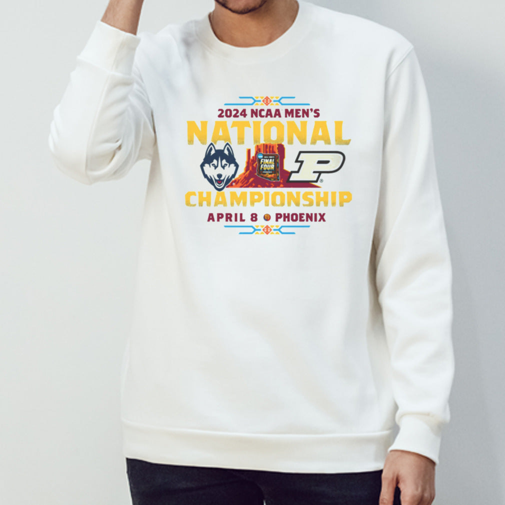 Purdue Boilermakers Vs Uconn Huskies 2024 Mensâ€™s National Championship Matchup Shirts