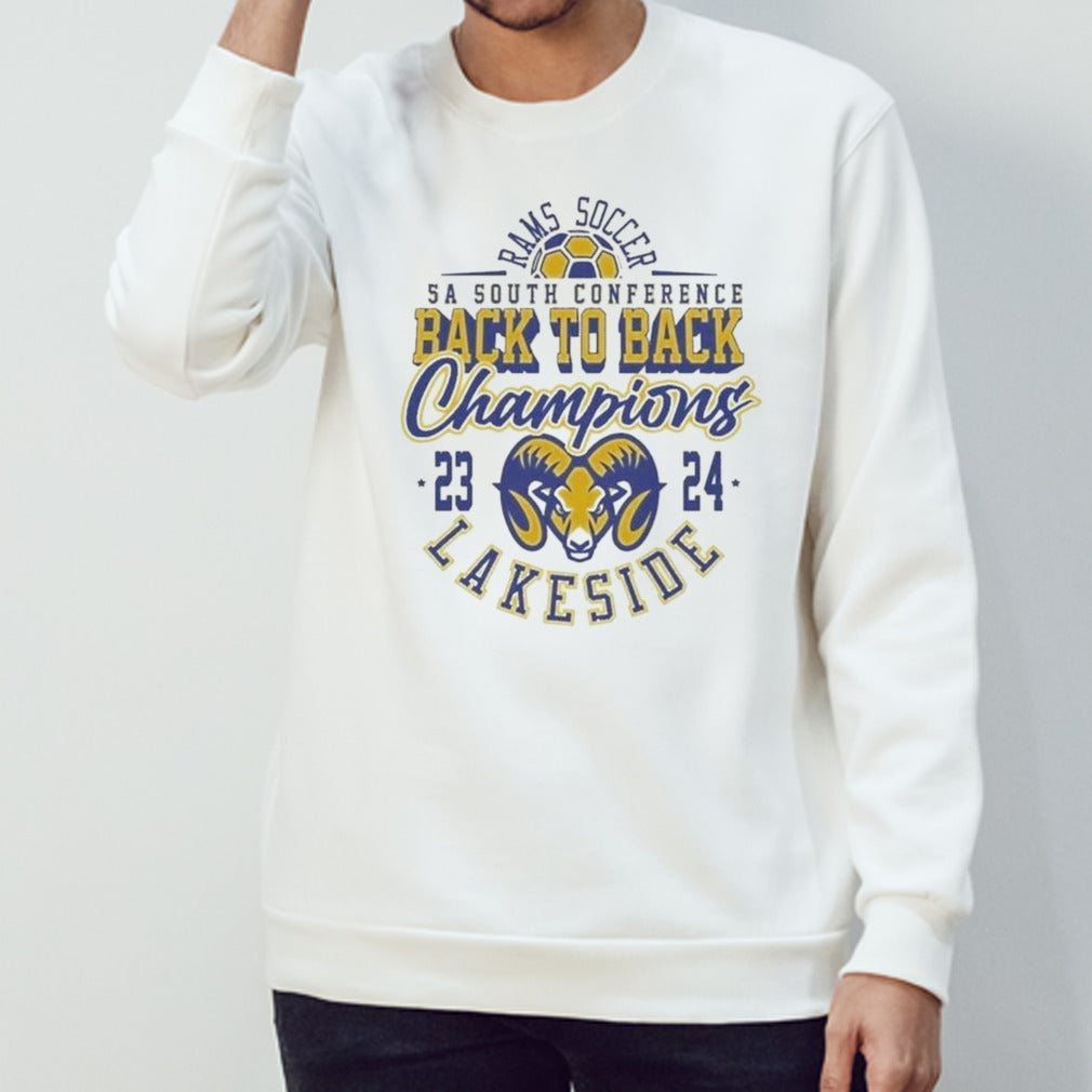 Ram Soccer 5A South Conference Back To Back Champions 2023 2024 Lakeside Shirt
